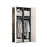 WIQUYBML Kunststoff-Kleiderschrank, Kinder-Kleiderschrank, Kombinations-Kleiderschrank, Kleidung, Spielzeug, Aufbewahrungsbox, PP-Harz, Schrank, Baby-Garderobe / 75 x 47 x 147 cm (75 x 47 x