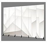 Raumteiler Trennwand, Paravent Raumtrenner Raumteiler und Faltbare Sichtschutzwände, Tragbare dekorative Raumteiler for Ausstellungsbüro, Studio, 3 4 5 6 7 Paneele Raumtrennung (Color : 6 Panels, SI