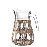 LEONARDO HOME 029960 Krug APERITIVO 1300 ml mit Geflecht, Glas