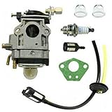 Vergaser Kit for Florabest FBS 43 A1 FBK 4 B2 4in1 for Parkside PBK 4 A1 PBS 2 A1 Carburettor String Trimmer Teile Zubehör