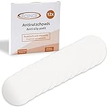 ECENCE Antirutsch-Pads Dusche & Badewanne 12er Set Transparent Duscheinlage Badewanneneinlage rutschfest selbstklebend Badewannenmatte leicht ablösbar Treppenfolie Rutschschutz rund fein