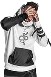 LE FANTOME Techwear Hoodie - White Snake (as3, Alpha, s, Regular, Regular)