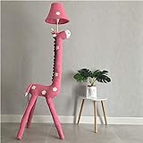 Volu Stehlampen, Giraffe Creative Cartoon LED Eye-Care Stehleselampe, Kinderzimmer Schlafzimmer,Rosa,1,3 M,Hilarious123
