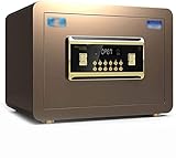 Safes Sicherheitsbox für Sicherheitsschränke, Diebstahlschutz Upgrade Kleinen Kohlenstoffstahl Passwortschrank, Geeignet für: Büro, Wirtschaftsschränke, Gold