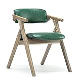 Hocker Stuhl Klappstühle Kunstleder gepolsterter Küchenstuhl, tragbarer Loungesessel mit Rückenlehne, für Camping, Esszimmer, Küche, Wohnwagen, Büro Campingstühle (Farbe: A, Größe: 1)