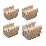 Möbelerhöher Betterhöhung Tischerhöher Elefantenfuß Bed Riser aus Holz 4 Stück