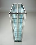 beleuchtete große Werbevitrine Messen beidseitige Glas-Standvitrine staubgeschützt 2 x 40 W