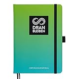 DRANBLEIBEN Erfolgsjournal – für Ziele, Fokus, Selbstreflexion, Achtsamkeit & persönliche Entwicklung – DIN A5 (Startversion, Fresh Green)