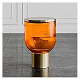 AOKLEY Kleiner Tisch Runder Couchtisch Licht Luxus -Ins Style Glass Seitisch Kreativer Couchtisch Couchtisch Klein (Color : A)