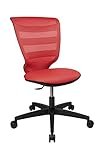 Topstar X-Pander Junior, ergonomischer Kinderdrehstuhl, Schreibtischstuhl, Bürostuhl, Stoff, Rot