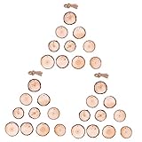 Toyvian 30 Stück Krippen-Bastelarbeiten Aus Holz Anhänger Weihnachts-Holzscheiben Holz-Bastelarbeiten Zum Bemalen Bastelscheiben Holzspäne DIY-Bastelzubehör Holzspäne
