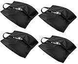 Amazon Brand - Eono Schuhtasche, Schuhbeutel für Reise Koffer, Schuhsack, Urlaub Shoebag Tasche, Ideal für Trennung von Schuhen und Kleidung oder Aufbewahrung - 4-Set (2 Standard + 2 X-Large)