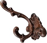 1 Garderobenhaken Barock 15 x 10 cm aus Gusseisen Gardeobe Haken Figur Deko SRBG H35