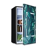 Klarstein CoolArt Kühl-Gefrier-Kombination - Kühlschrank mit 2 Kühl-Ebenen, Design-Front, Thermostat mit 5 Stufen, 0 bis 10 °C, Fassungsvermögen: 79 Liter, Motiv: Wald