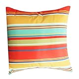 Homoyoyo Gestreifter Kissenbezug Blaue Kissen Outdoor-Kissenbezüge Outdoor-Kissen Polyester Sofa-Kissenbezug Schlafzimmer Mehrfarbiger Kissenbezug Kissenschutz Bedrucktes Sofa