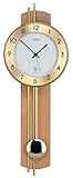 AMS F5266/18 Funk Pendeluhr, Holz, Mehrfarbig, 73 x 31 x 18 cm