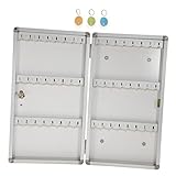 STOBOK Box Metall-Schließbox Retro-Schlüsselanhänger Metall-Schlüsselanhänger Schloss Schlüsselschrank Schlüsselkasten Wandhalterung Metall-Schlüsselschrank