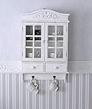 Vintage Hängeschrank Weiss Schrank Shabby Chic Hängevitrine Küche Wandschrank 67x45x18 cm mxa021 Palazzo Exclusiv