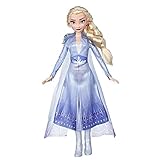 Disney Die Eiskönigin ELSA Puppe mit langem blondem Haar und blauem Outfit zu Disney Die Eiskönigin 2, Spielzeug für Kinder ab 3 Jahren