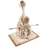 ROKR 3D Holz Puzzle Modellbausatz Spieluhr, DIY Holzpuzzle Magisches Cello Geschenke und Dekoration für Erwachsene Teenager