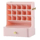 Dormstop Dreischichtiger Desktop-Kosmetik-Organizer Badezimmer GroßE KapazitäT Kosmetikbox Frauen Schmuck Lippenstift Schublade Make-Up-Fall A