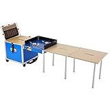 Tragbarer Klapptisch für den Außenbereich, kompakte und faltbare Outdoor-Küche, einfach zu verstauen, ideal für Picknicks, Gärten, Terrassen, Restaurants, Grills und Partys
