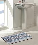 De Leon Collections Desert Dream Southwestern Geometrische Tribal Diamant Streifen Land Dekorative Memory Foam Badematte