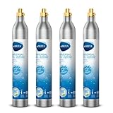 BRITA CO2-Zylinder 4-er Pack für Wassersprudler (bis zu 60l gesprudeltes Wasser pro Füllung)