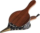 Tebery Blasebalg für Kamin und Grill, Klein Grillgebläse Handblasebalg Luftgebläse Aus Holz Mit Hängendem Gurt für Grill Feuer Blasebalg Outdoor Kochen, 43 x 19 cm