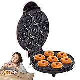 Mini-Donut-Maker - Frühstücks-Donut-Maker-Maschine, Waffeleisen Mit Antihaftbeschichtung Für Den Privaten Und Gewerblichen Gebrauch, Donut-Maker Mit 7 Löchern Für Brownies-Muffins