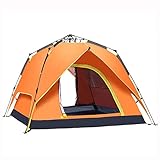 3-4 Person Family Camping Tent Automatic Instant Pop Up Waterproof PU3000mm 210D Oxford Material Family-Sized Groups Camp Beach Tents