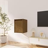 TEKEET Home Furniture Hängeschrank Honigbraun 30x30x40cm Massivholz Kiefer