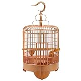 CLENEA Zubehör für Vogelkäfige Kleine runde Käfigkombination mit Chassis-Ausstellungskäfig, Starling-Papageienkäfig, Heimvogelkäfig Vogelständer für Käfig