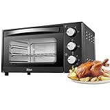 Mini Backofen 15 Liter | 1200 Watt | 60°-230°C | 60 min Timer | Krümelblech | Minibackofen | Backofen | Kleiner Backofen | Mini Oven | Camping Ofen