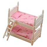 SEWOART 1 Set Mini-Schlafzimmerbett Kinder-Doppelbett Spielzeug Kunststoff Stoff