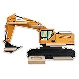 Regal „Bagger“ geeignet für Toniebox und Tonies inkl. 40 Metallplättchen für Flexible Befestigung der Tonie Figuren (Bagger)