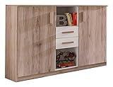 Wimex Highboard Cariba, (B/H/T) 105 x 41 x 124 cm, San Remo-Eiche