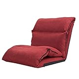 MKYOKO Verstellbare Boden-Gaming-Sofa-Stuhlposition, gepolsterter, zusammenklappbarer Lazy Recliner (Farbe: C) (BC)