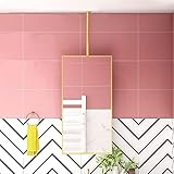 SUCHETA Spiegel zum Aufhängen, 40 cm x 70 cm, 50 cm x 70 cm, rechteckiger goldfarbener Deckenspiegel für Badezimmer, Waschraum, Eingang, Schlafzimmer, Garderobe, Zuhause, dekorativer Spiegel (Größe