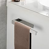 Lolypot Handtuchhalter ohne Bohren, Handtuchstange selbstklebend Bad, Handtuchring Wand 304 Edelstahl Chrom kleben statt Bohren für Badezimmer