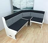 Yiibcio Sessel Freizeit Sofa Stühle Truhenbank Truheneckbank weiß schwarz grau Eckbank Truhenbank Esszimmerbank Sitzbank Bank für Büro, Schlafzimmer, Küche, Wohnzimmer, Eingang