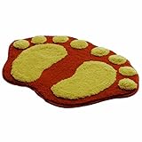 Clode® Bad-Teppiche, 1pc 58,5 cm * 38,5 cm Weiche Füße Memory Schaum Bad Badezimmer Schlafzimmer Boden Dusche Matte Teppich, Plüsch, Orange, 58.5cm*38.5cm