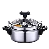 OUSIKA Kleiner Schnellkochtopf aus Aluminiumlegierung, explosionsgeschützter Schnellkochtopf, 1–3 Personen, Schnellkochtopf, Induktionsherd, Gasherd, universell Topf (Color : 2L)