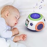 TUMAMA Baby Nachtlichter Projektor,Baby Lichter Projektor mit Star Sensory Lights&Music,Baby Schnuller Weißes Rauschen Maschine Spielzeug für Babys Kinder Jungen Mädchen