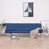 BULANED Ausziehbares Tagesbett, Schlafsofa, Schlafcouch, Sofabett, Polsterliege, Ausziehsofa, Bettsofa, Jungenbett, Daybed, 2X(90x200) cm Weiß Massivholz Kiefer