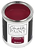 Chalk Paint Everything® Bordeaux Kreidefarbe Wasserbasis für Alle Oberflächen einfach zu verarbeiten ohne schlechten Geruch - Chalk Paint Extra Matt (750 ml)