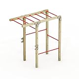 Wickey Fit Base 425 - Outdoor Fitness Gerät, Klettern und Sport für Jugendliche und Erwachsene im Garten mit Klimmzugstange