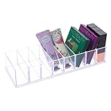Make up Organizer Aufbewahrungsbox 8 Abschnitte Acryl Lidschatten Makeup Paletten Organizer Transparenter Kosmetik Organizer Display Organizer für Schublade und Badezimmer Waschtisch Aufbewahrung