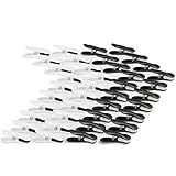 culiclean Soft Clips (40 stück, schwarz-weiß, weiß-schwarz) Premium Wäscheklammern