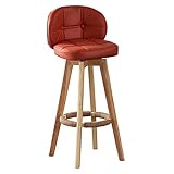 Pub-hocker, 73 Cm Hoher Küchenhocker, Holz-barhocker, Vintage-esszimmerstuhl, Sessel Mit Fußstütze Für Wohnzimmer, Balkon Und Bistro, Robust(Size:73cm,Color:B)